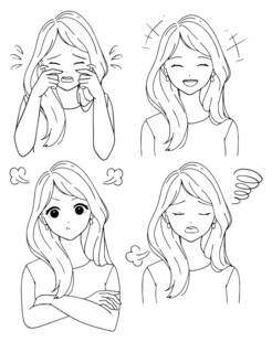 女孩表情