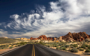 荒漠公路美景