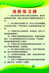 消防管保卫牌