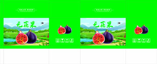 无花果包装 平面展开图