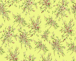 黄绿色底花卉图案纹理
