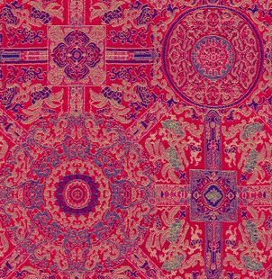 绚丽民族风几何图案纹理