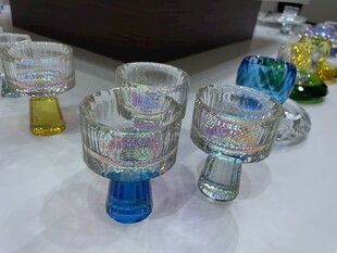 多彩玻璃酒杯