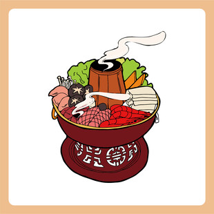 热气腾腾的美味火锅