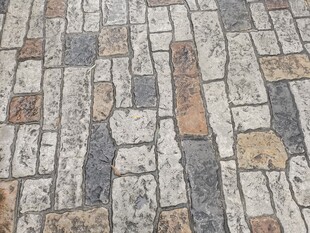 复古风拼贴石质地面纹理