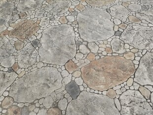 复古风碎石地面纹理