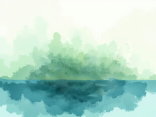 水彩绘就水彩晕染