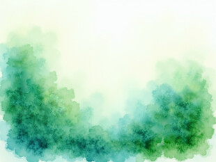 清新水彩风绿色背景图