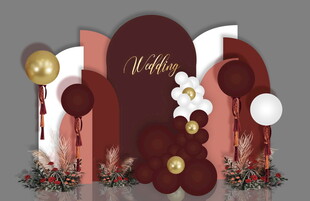 结婚 订婚 浪漫婚礼场景布置