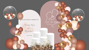 浪漫婚礼甜品台布置