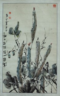 水墨荷叶