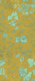 黄绿相间抽象花纹图案