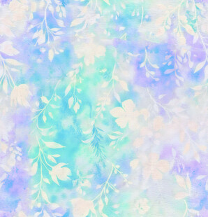 梦幻水彩花卉纹理背景