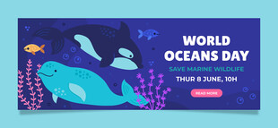 世界海洋日宣传海报