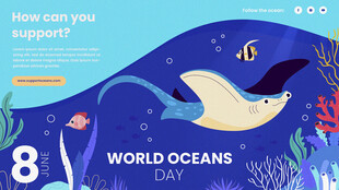 海洋世界8周年庆典海报