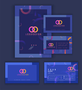 紫色系企业品牌视觉设计