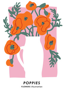 罂粟花装饰图案设计