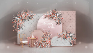 粉色浪漫婚礼装饰布置