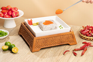 精致中式美食虾滑