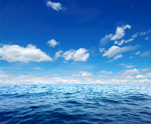 蓝天白云大海