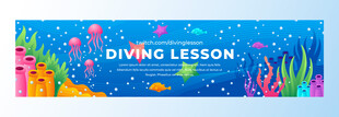 潜水课程宣传海报