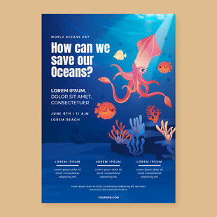 海洋保护海报 如何拯救海洋