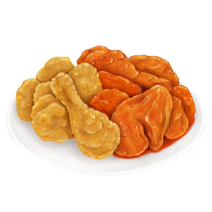 美味炸鸡腿与鸡翅