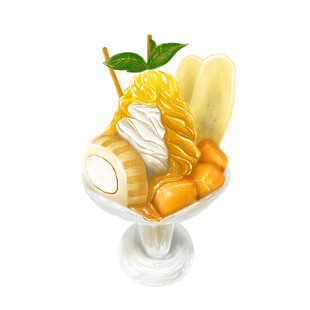 美味水果冰淇淋甜品