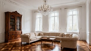 典雅欧式客厅室内场景