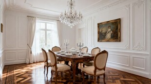 优雅欧式餐厅室内场景