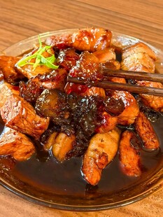 桃胶烧油豆腐