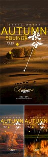 秋分节气海报