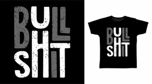 个性字母印花T恤设计