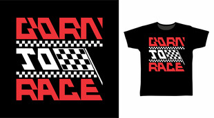 赛车主题酷炫T恤设计