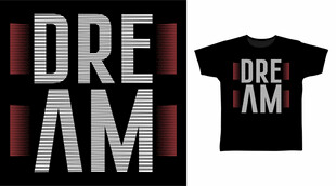 梦想主题T恤设计展示