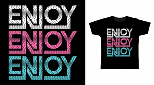 多彩ENJOY印花T恤