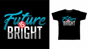 未来光明主题T恤设计
