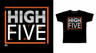HIGH FIVE主题T恤设计