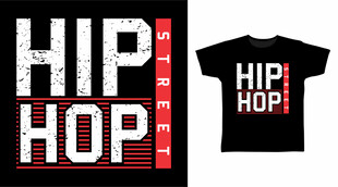 嘻哈风格T恤展示