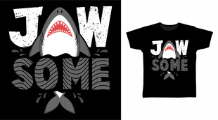 简约T恤印花设计图案