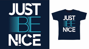 简约风Just Be T恤