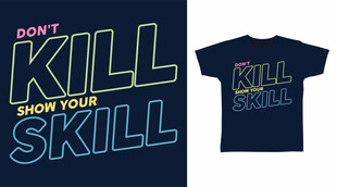 酷炫T恤印花设计展示