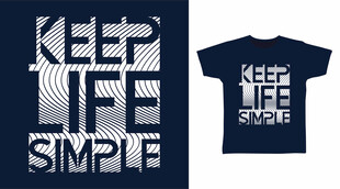 简约生活主题T恤设计