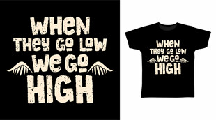 个性英文印花T恤展示