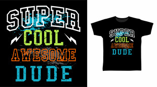 个性酷炫男士T恤展示