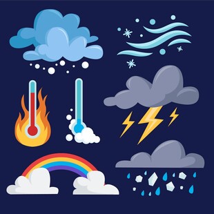 多样天气图标集合