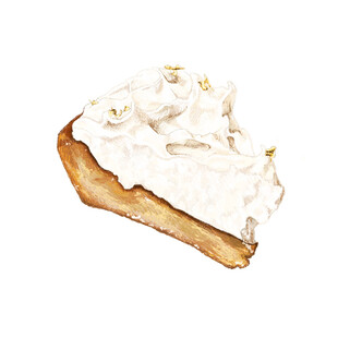 奶油派甜点特写