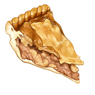 美味苹果派切片