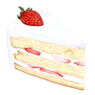 草莓夹心蛋糕切片