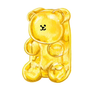 金色小熊造型金条